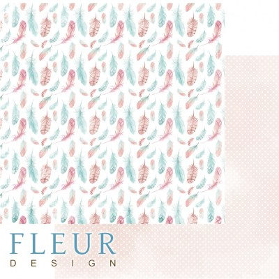 Набор бумаги "Дыхание весны" 30,5 х 30,5 см, 12 двусторонних листов, Fleur Design  
