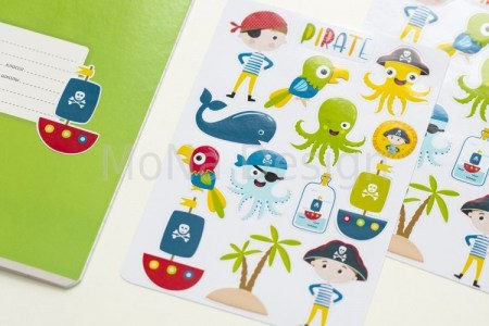 Набор стикеров "Маленький пират", 14 элементов, ТМ Mona Design, купить - БлагоЛис